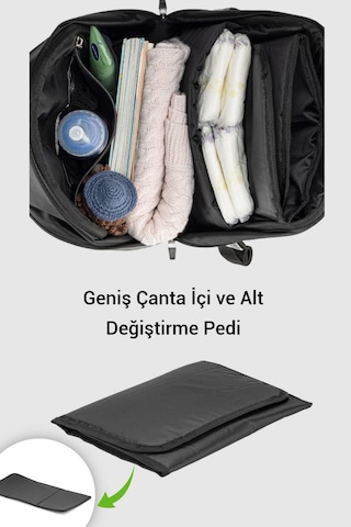 Welgro Novabag Anne Bebek Bakım Çantası Siyah