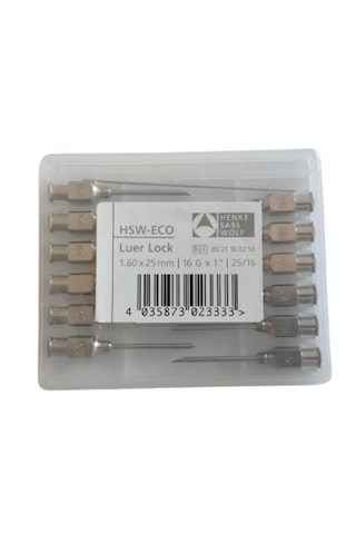 Henke - Enjektör Ucu Çelik 16g X 1" 1 Paket 12 Adet Henke - Enjektör Ucu Çelik 16g X 1" 1 Paket 12 Adet