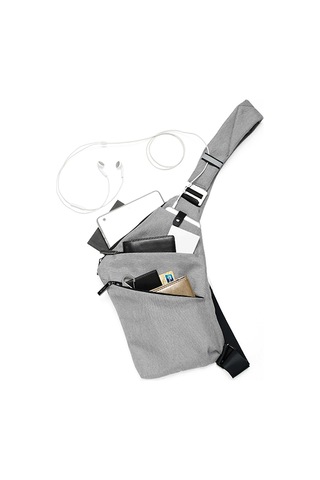 Dachuang Erkekler Crossbody Sling Bag Su Geçirmez Büyük Kapasiteli Omuz Göğüs Arka Paketi Erkekler İçin Gençler Çapraz Vücut Grey