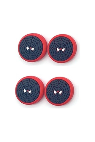 Cafele PS4 - PS5 - Xbox One X/S - Series X - Series S Analog Koruyucu Silikon Pad Spiderman Örümcek Ağ