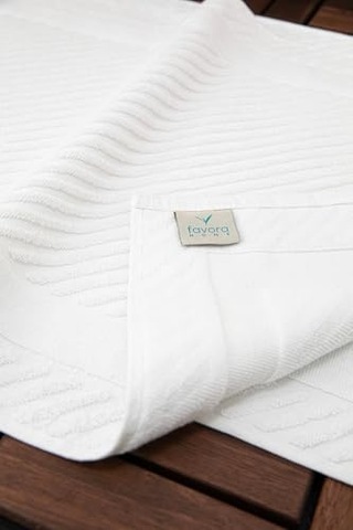 Tr Leoline%100 Pamuk Premium 2'li Ayak Havlusu - Beyaz, F2488 Diğer