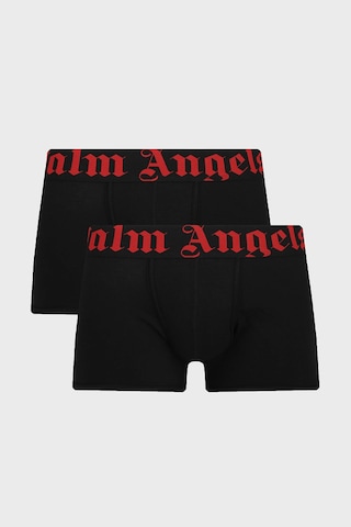 Palm Angels Logolu Pamuklu 2 Pack Boxer Erkek Boxer Pla1umbtr11bı Siyah