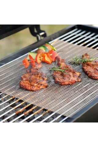 Adet Yapışmaz Izgara Matı, Tekrar Kullanılabilir Isıya Dayanıklı Izgara Filesi