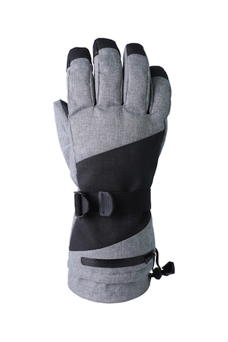 Moveevo Kışlık Beş Parmak Kayak Eldiveni - Su Geçirmez, Dokunmatik Ekran Uyumlu, Sıcak Tutan, Gri Renk Gri