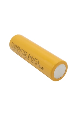 Powermaster 3.7 Volt 1200 Mah 18650 Başlıklı Şarj Edilebilir Tekli Pil