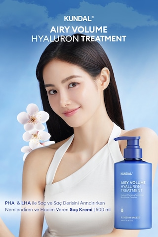 Kundal Blossom Breeze Airy Volume Hyaluron Treatment Arındıran Nemlendiren ve Hacim Veren Saç Kremi 500 ML