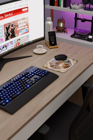 Ortaçağ Sanat Kaymaz Dikişli Kauçuk Oyuncu Mousepad V5 - 22x18 Gaming Mouse Pad Fare Altlığı