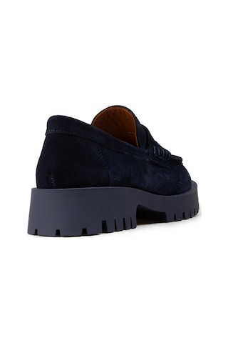 Deery Kadın Hakiki Süet Lacivert Loafer Ayakkabı - 02034zlcvc01 Lacivert