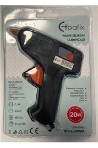 Bafix Mum Silikon Tabancası Siyah 20w Kdo