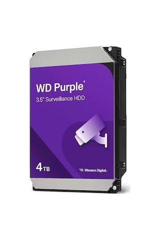 Wd 4tb 3.5 Purple Wd44purz Sata3 5400rpm 128mb 7-24 Guvenlık Harddisk Resmi Distribitör Ürünü
