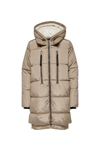 Only Onlnewnora Long Puffer Coat Cc Otw Kadın Bej Mont - 15304792