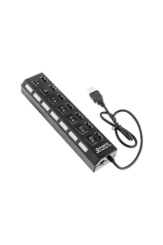7448 7 Port Usb Hub Switch 40 Cm Çoklayıcı Çoğaltıcı Usb 2.0-480 Mbit/sn Veri Aktarım Hızı