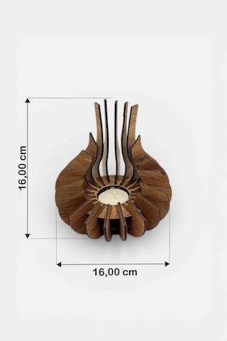Modern Doğal Ahşap Mumluk Premium Tealight Mumluk 16 Cm Varsayılan