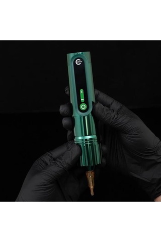 Ez P2 Epic Emerald 3.5mm Stroke Kablosuz Dövme Makinesi - Yeşil
