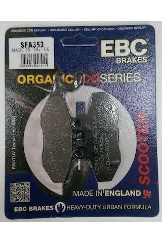 Ebc Sfa353 2010-2018 Piaggio Beverly 300 Rst Uyumlu Ön Fren Balatası Organik Balata