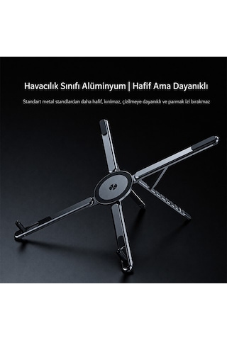 Feny Magstone Fn-ms10 Magsafe Katlanabilir Stand Macbook Telefon Tablet Laptop Uyumlu Tutucu A