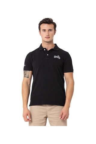 Routefıeld Routefield Erkek Polo Tişört Pads Siyah 10010 SIYAH