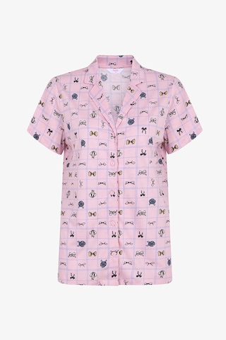 Penti Pembe Cute Bows Pamuklu Gömlek Şortlu Pijama Takımı