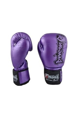 Mor Muay Thai Kick Boks Eldiveni, 8 Oz Ağırlığında Açık Mavi