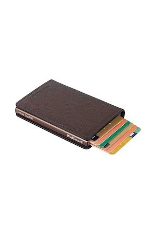 Walsmart Slim Safiano Akıllı Mekanizmalı Cüzdan Hakiki Deri
