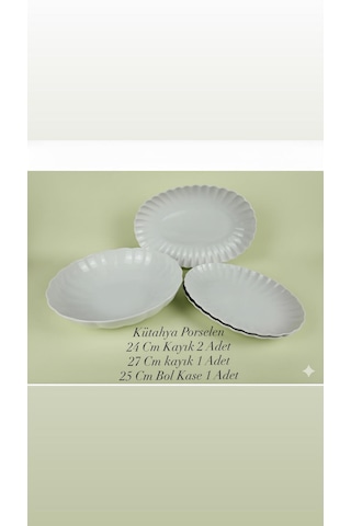 Bone Luz Serisi 4 Lü Servis Takımı Krem