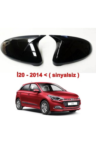 Hyundai İ20 2014 - 2018 Sinyalsiz Batman Yarasa Ayna Kapağı parlak