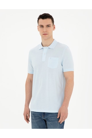 Pierre Cardin Erkek Buz Mavisi Tişört Basic 50280753-vr095 Buz Mavi