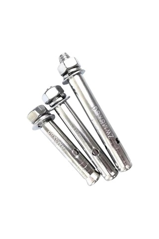 Genişletme Cıvataları 304 Paslanmaz Çelik Genişleme Vidalı Beton M8 M10 Duvar Ankrajı Vidalı Hareketleyici 60mm, M10 1pcs 24 x 28 x 20 MM