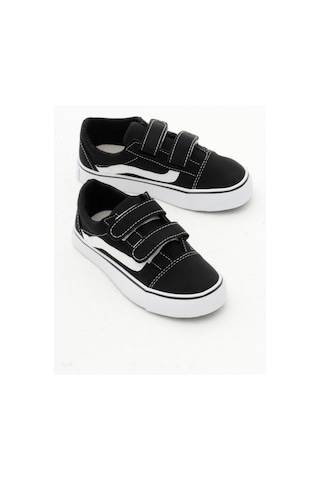 Tonny Black Çocuk Unisex Siyah Kauçuk Taban Keten Cırtlı Spor Ayakkabı Tbh1461 101 Siyah