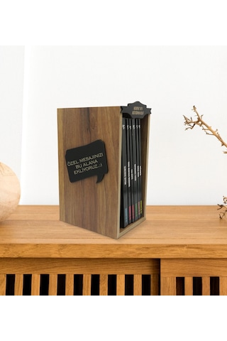 Bitmeyenkartus Kişiye Özel İsimli Ahşap Kütüphanede Sabahattin Ali Seti (6 Kitap