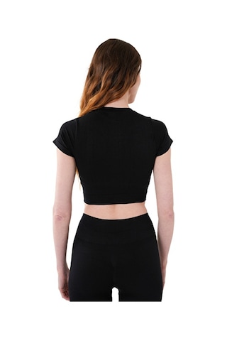 Musclecloth Nova Seamless Crop T-shirt Siyah