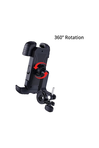 Ht-171 Bisiklet Telefon Tutucu Gidon Tipi Motosiklet Telefon Tutu Siyah