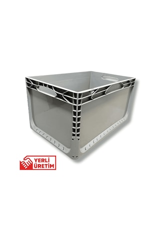 Alpbx 1.kalite Gri Plastik Kasa 60x40x32 Cm - Kutu 65 Litre
