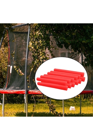 Suntek 12 Adet Trampolin Direği Köpük Kovanları Kırmızı