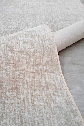 Lüle Halı Düz Renk Kaymaz Taban Yolluk Halı Bnynkremka2