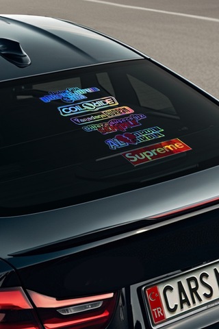 Araba Arka Cam Yazıları Hologramlı Yeni Model - Yan Kapı, Yan Cam Stickerı - Oto - Motor İçin