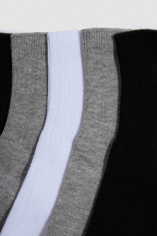 Defacto Erkek Çocuk 5li Pamuklu Uzun Çorap F4715a8nsgr2 Gri