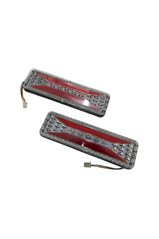 Elektrikli 3 Tekerlekli Kasalı Stop Sağ Sol Komple Kayar Led Model 30 - 9 Cm