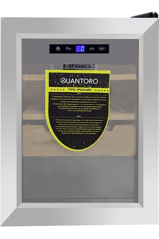 Quantoro Qcc-52-b Elektronik Nemlendirme & Soğutmalı Gümüş Puro Dolabı - Qtr-002
