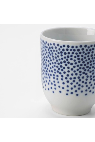 Ikea Entusıasm 4'lı Meşrubat Bardağı 220 Ml Beyaz Mavi Beyaz - Mavi