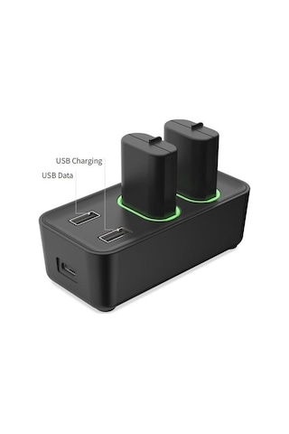 Comse TYX0665 Xbox One S X Series S X Batarya Şarj Dock Stand + 2 Adet 800 Mah