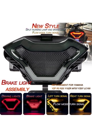 Moveevo Sigorta Sinyal Lambası - 12v, Ipx66 Su Geçirmez, Dumanlı Gri Lens, Led Arka Stop Lambası