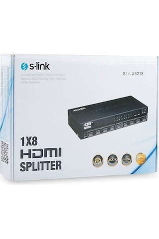 S-Link Sl-Lu6218 8 Port 4K 2K Hdmi Splitter