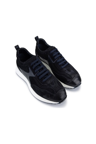 Tamer Tanca Erkek Hakiki Deri Lacivert Süet Sneakers & Spor Ayakkabı 1171 86-24 Erk Ayk Y26 Lacı Suet