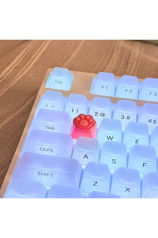 Çok Renkli Pbt Tuş Takımı Mekanik Klavye Cat Keycaps