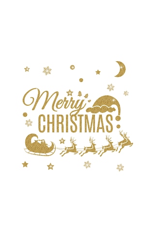 Qingmipy Noel Ateşi Oluşturucu Pvc Cam Kapı Duvar Sticker - Yeniden Kullanılabilir, Suya Dayanıklı Noel Geyiği Arabası Deseni Diğer