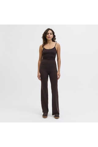 Jack & Jones Kadin Yuksek Bel Yoga Tayti Interlock Kumas Esnek Spor Tayt - 12292391 Seal Brown