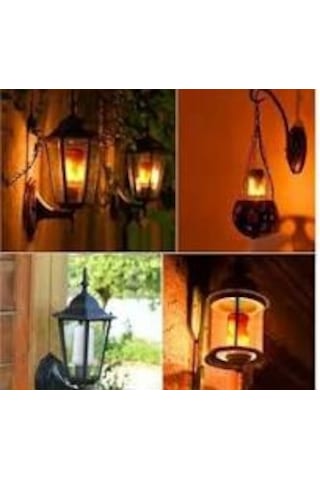 5w Alevli Led Ampul Alev Efekttli Lamba Duyu Restorant Kafe Villa