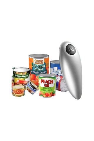 Kosona Ev Kullanıma Uygun Otomatik Metal Açıcı - 2024 Yeni Nesil Kolay Kullanım Silver N Tipi Kavanoz Açıcı Gümüş