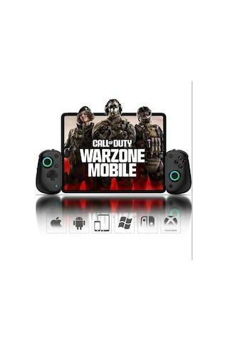 Bsp D8 Pro Rgb Telefon Tablet P3 P4 Android Apple Uyumlu iOS İçin Bluetooth 5.2 Joystick Gamepad Siyah